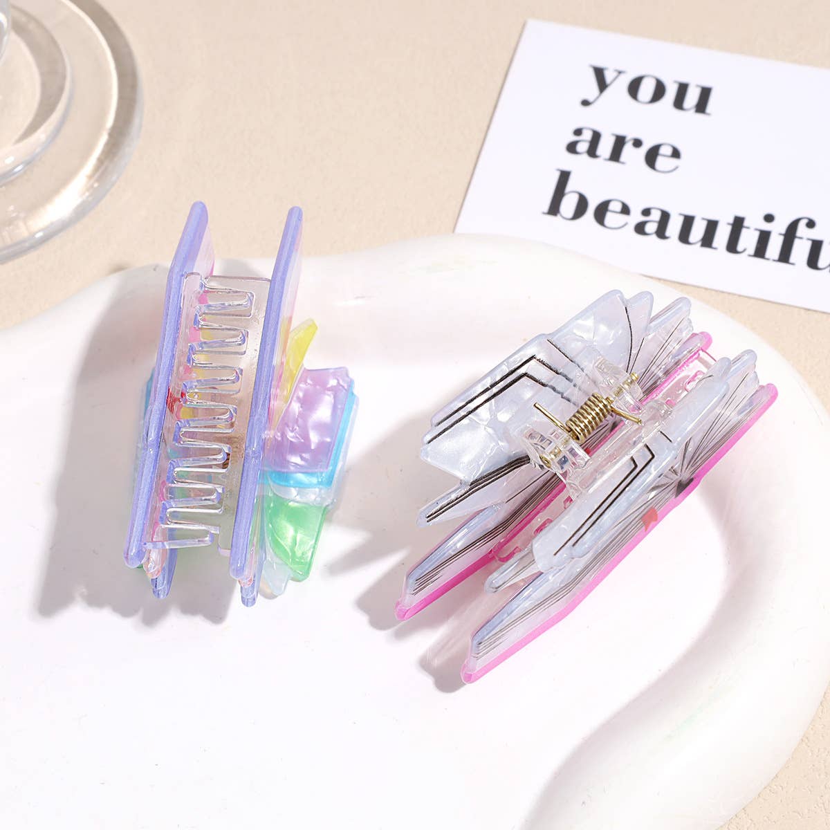 Creative Colorful 3D Book Shape Hair Claw Clip