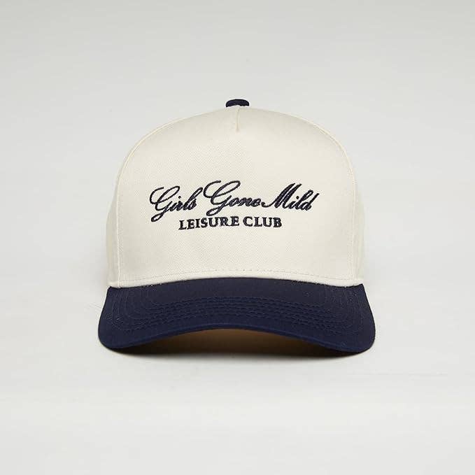 Two Tone Cap - Girls Gone Mild Leisure Club - Navy/Beige