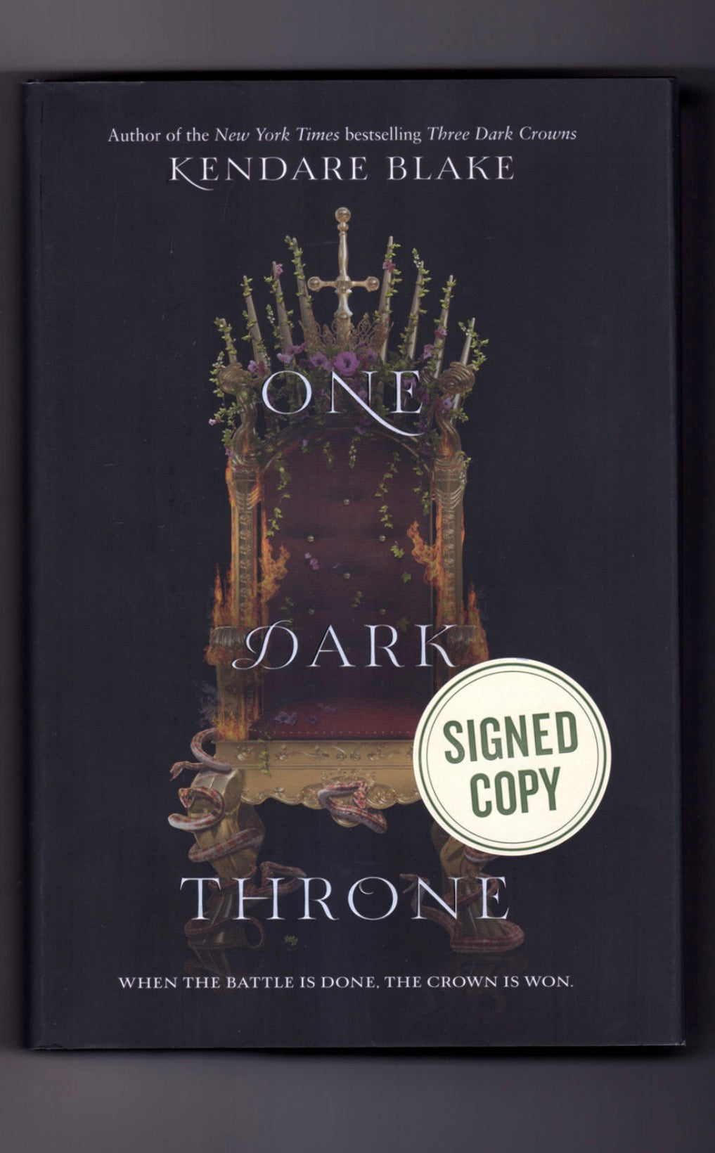 One Dark Throne (Signed, Deckled Edges)