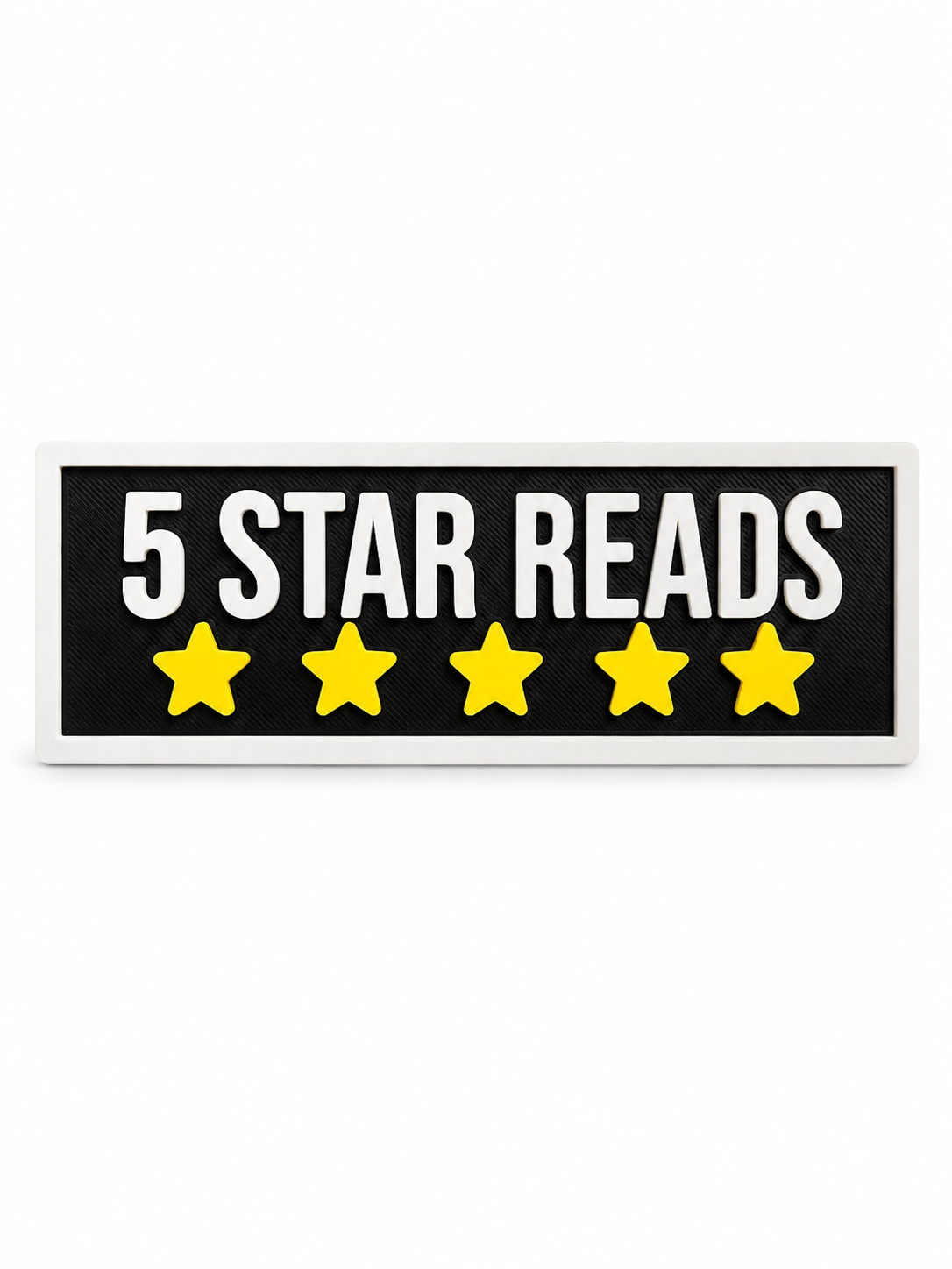 5 star reads shelf decor