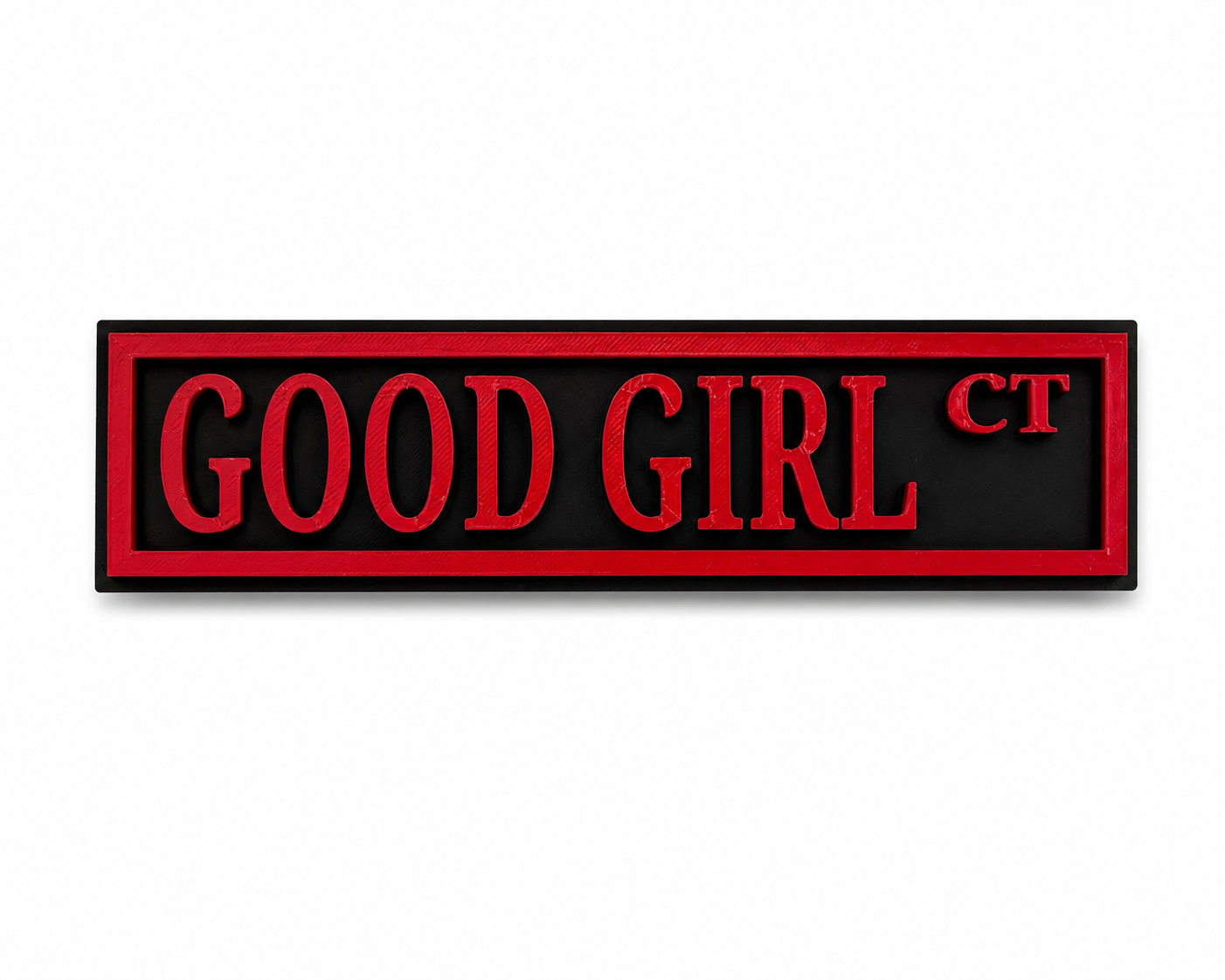 Good girl shelf sign