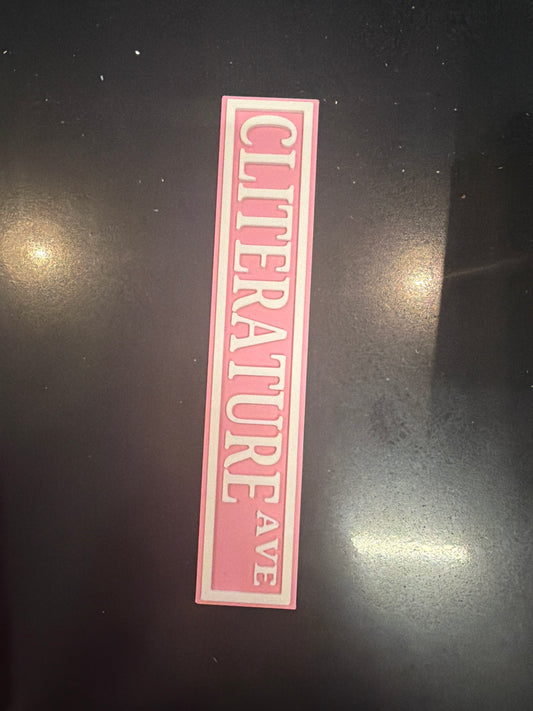 Cliterature Sign