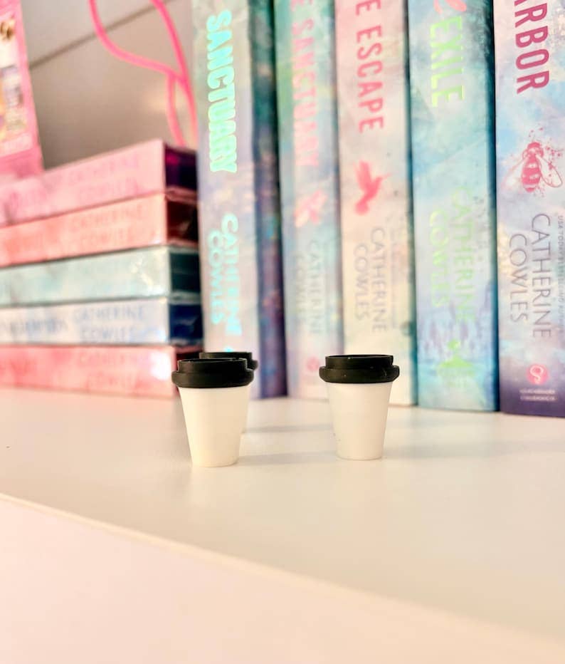 3D Printed Coffee Cup | Book Nook Shelf Decor | Mini Coffee