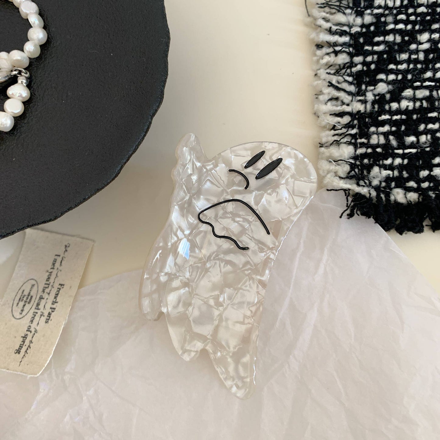 Festive Halloween Hair Claw,  Ghost & Pumpkin Hair Clips