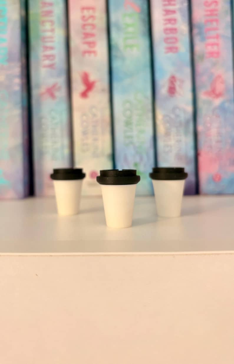 3D Printed Coffee Cup | Book Nook Shelf Decor | Mini Coffee