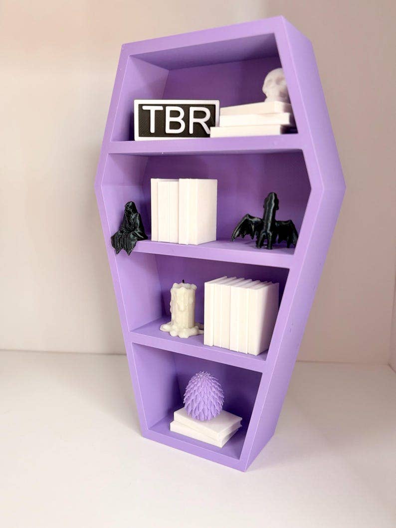 Coffin Mini Bookshelf | 3D Printed 