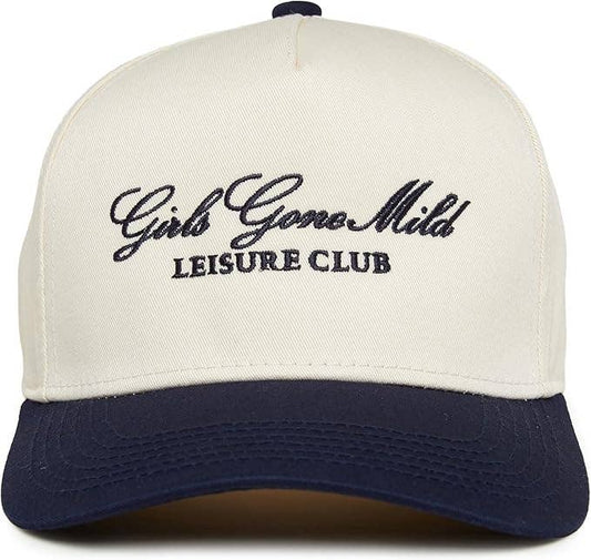 Two Tone Cap -  Girls Gone Mild Leisure Club - Navy/Beige