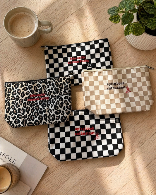 Checkered Makeup Bag | Dibs On Shadow Daddy