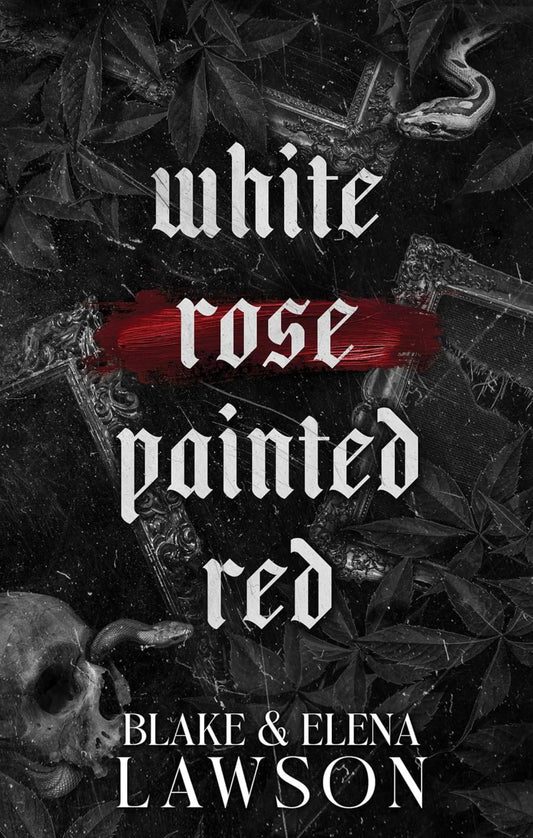 White Rose Painted Red