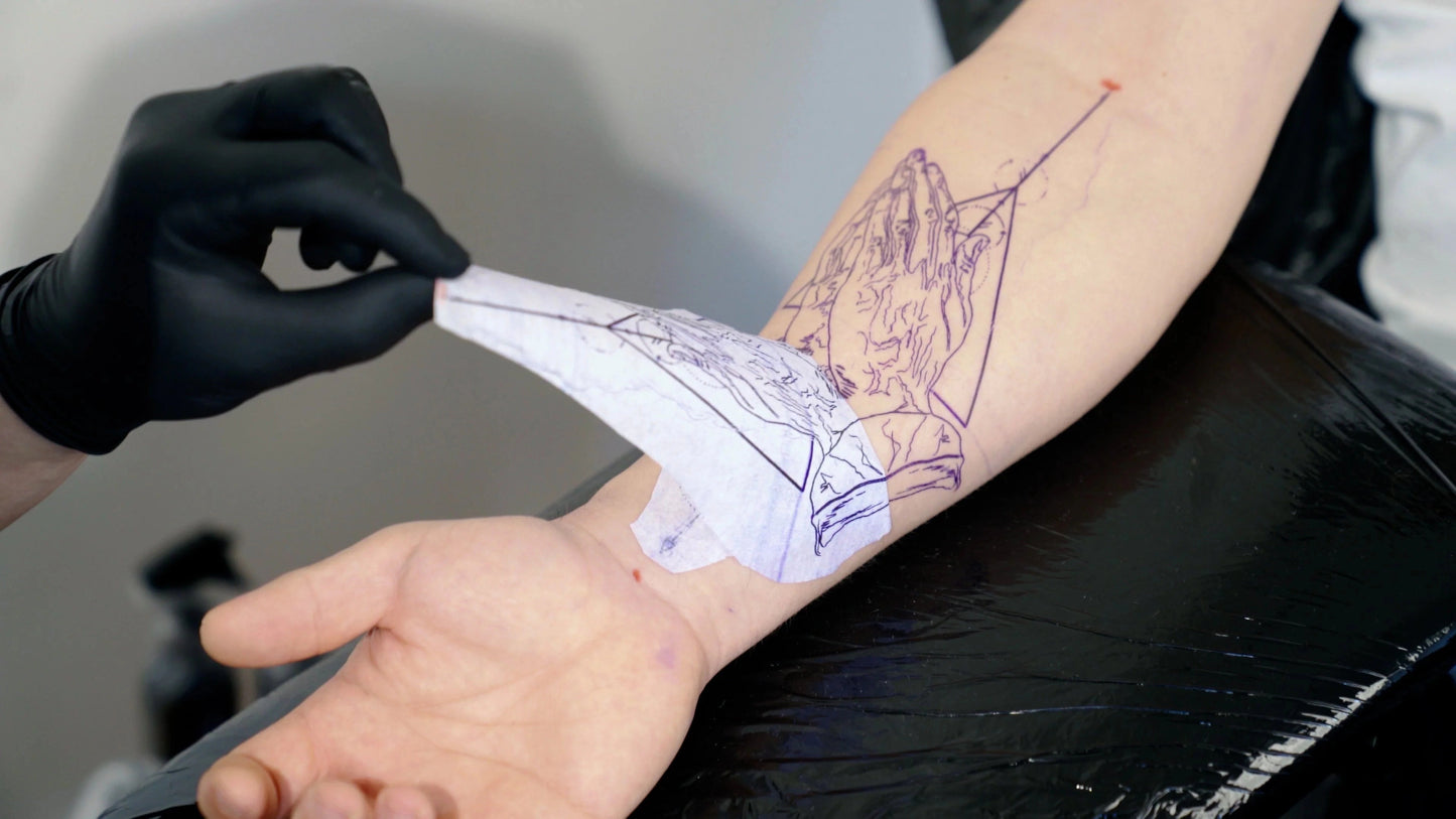 Fine line tattoo in Phoenix studio by Inked & Bound