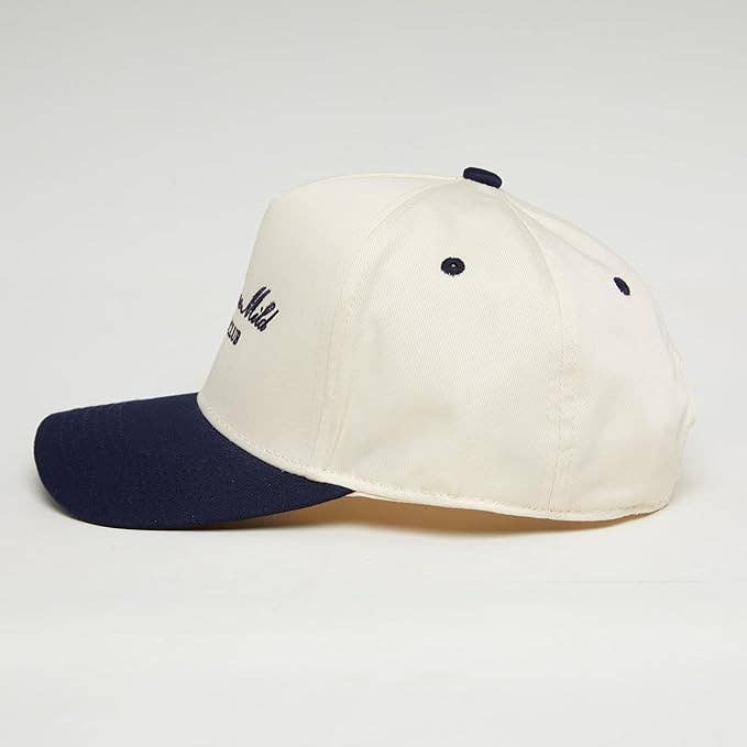 Two Tone Cap -  Girls Gone Mild Leisure Club - Navy/Beige