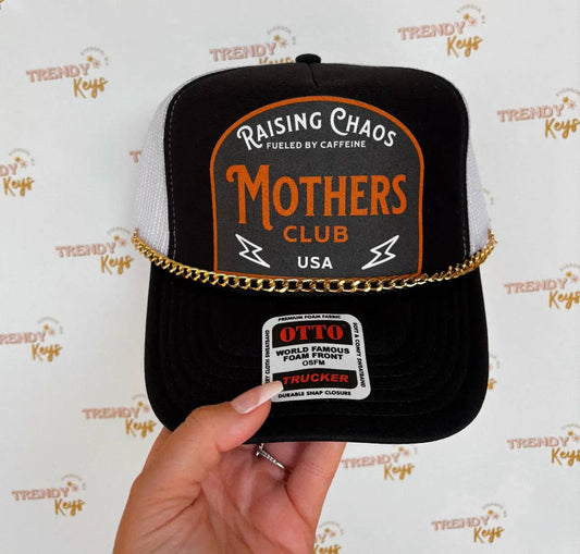 Raising Chaos Mother’s Club Print Trucker Hat