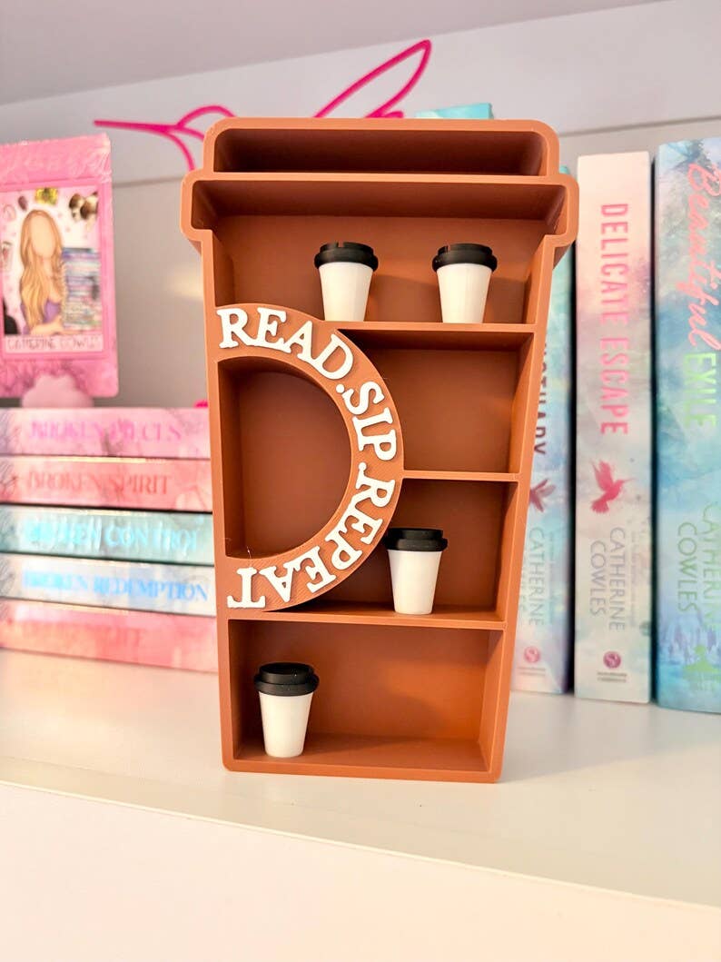 3D Printed Coffee Cup | Book Nook Shelf Decor | Mini Coffee